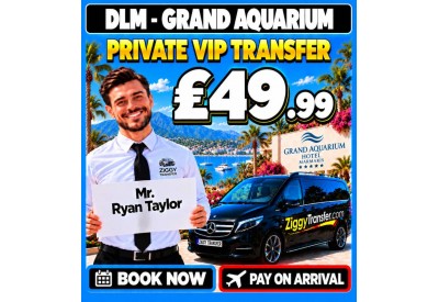 Dalaman to Grand Aquarium Hotel Marmaris (İçmeler)